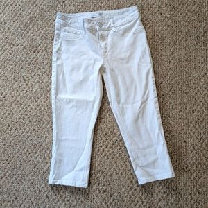 Seven7 White Cropped Skinny Jeans Size 8